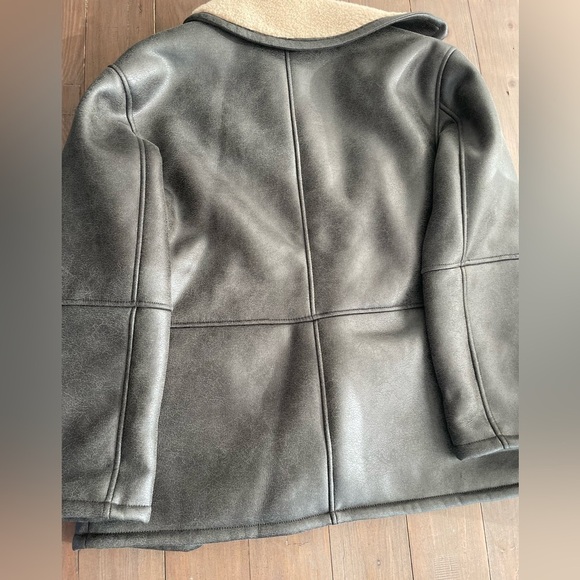 Zara faux shearling double faced coat NWT - Picture 5 of 8